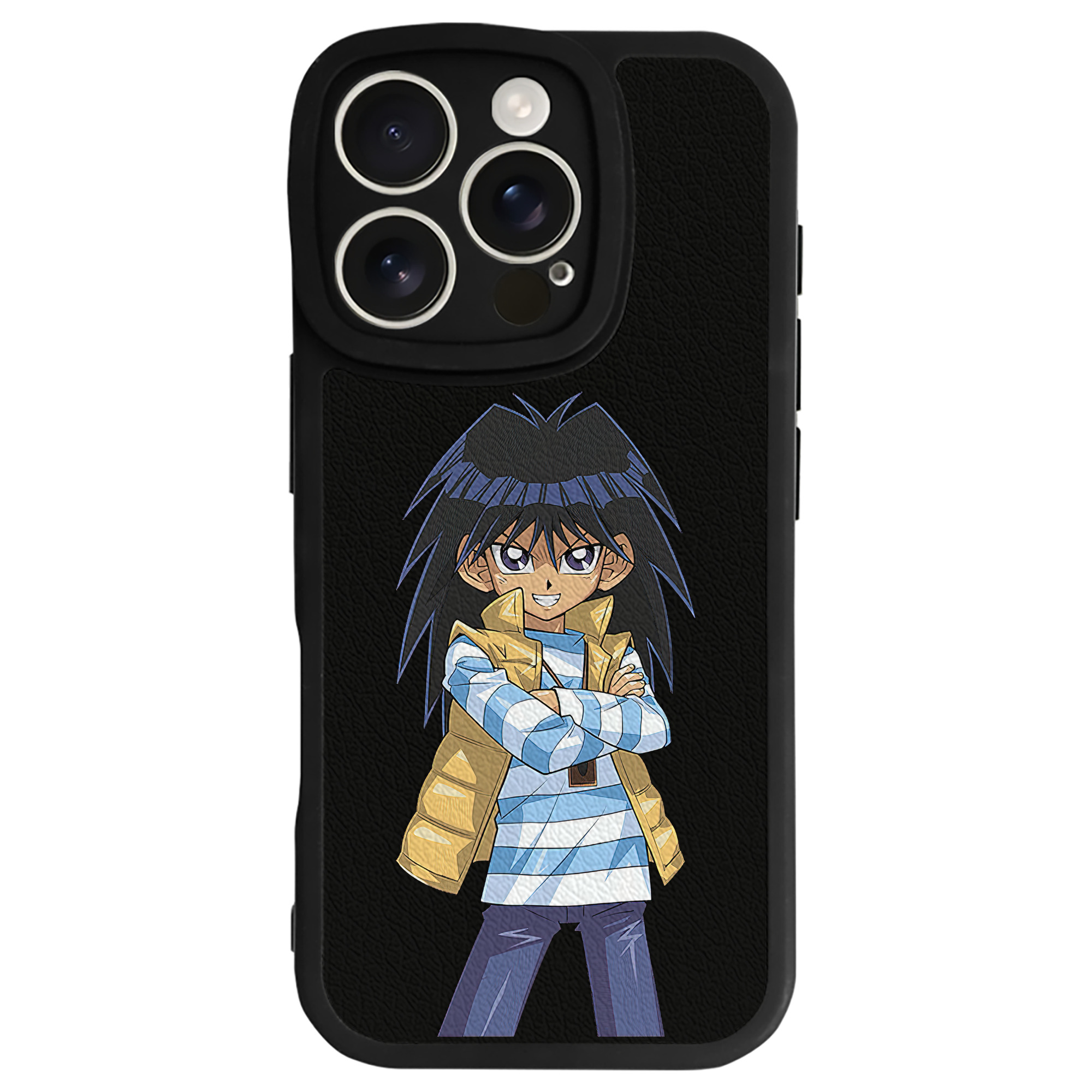 （画像用） 遊☆戯☆王 Yu-Gi-Oh! 【iPhone 16シリーズ対応】シリコンスマホケース（レザー調） 材質：シリコン